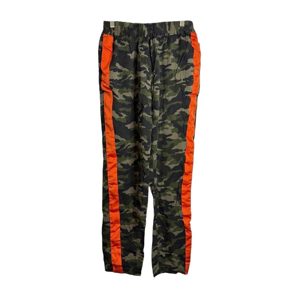 LOVERS + FRIENDS Camo Track Pants Orange Stripe Casual Women's Size S